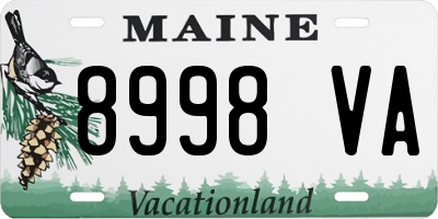 ME license plate 8998VA