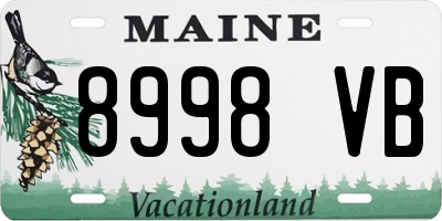 ME license plate 8998VB