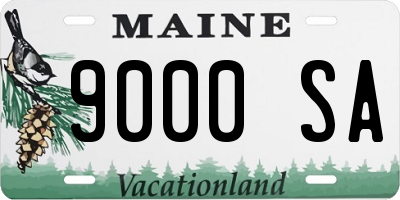 ME license plate 9000SA