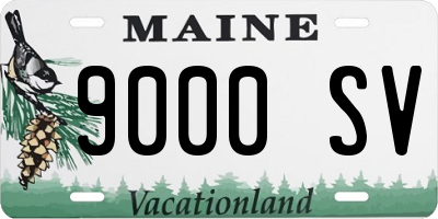 ME license plate 9000SV