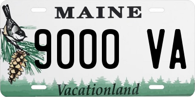 ME license plate 9000VA