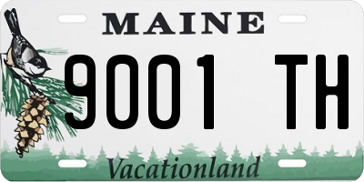 ME license plate 9001TH