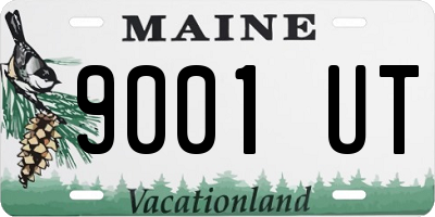 ME license plate 9001UT