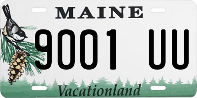 ME license plate 9001UU