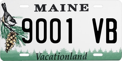 ME license plate 9001VB