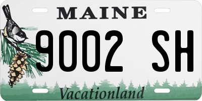 ME license plate 9002SH