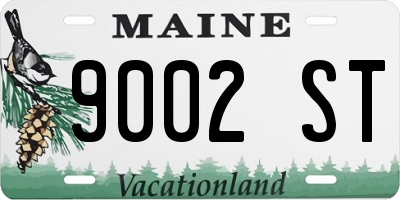 ME license plate 9002ST