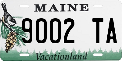 ME license plate 9002TA