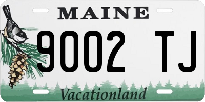 ME license plate 9002TJ
