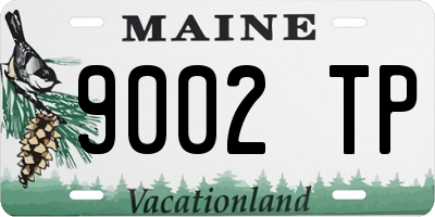 ME license plate 9002TP