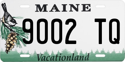 ME license plate 9002TQ