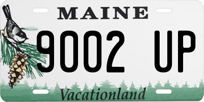 ME license plate 9002UP