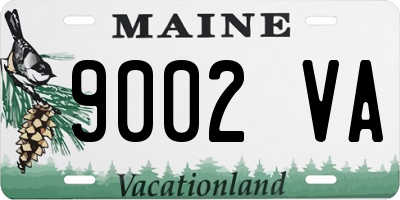 ME license plate 9002VA