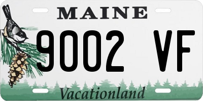 ME license plate 9002VF