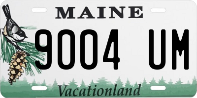 ME license plate 9004UM