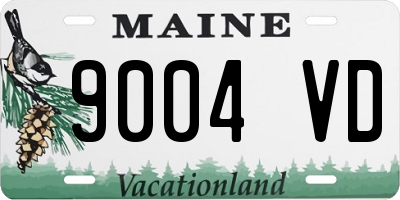 ME license plate 9004VD