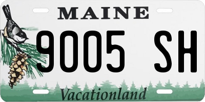 ME license plate 9005SH