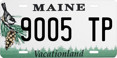 ME license plate 9005TP
