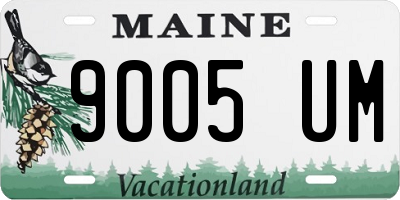 ME license plate 9005UM