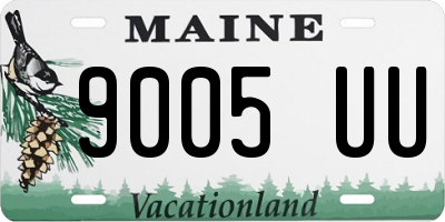 ME license plate 9005UU