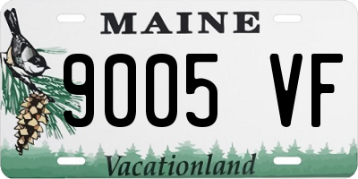 ME license plate 9005VF