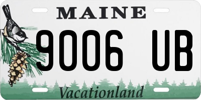 ME license plate 9006UB