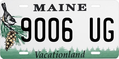 ME license plate 9006UG