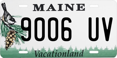 ME license plate 9006UV