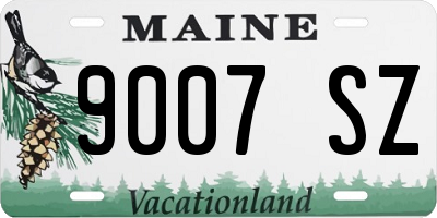 ME license plate 9007SZ