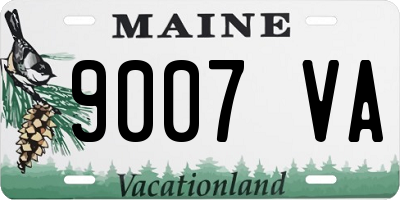 ME license plate 9007VA