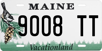 ME license plate 9008TT