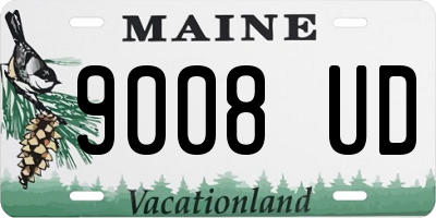 ME license plate 9008UD