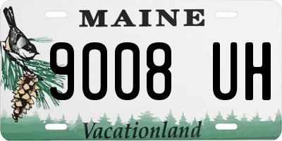 ME license plate 9008UH