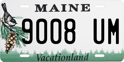 ME license plate 9008UM