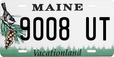 ME license plate 9008UT