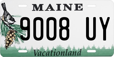ME license plate 9008UY