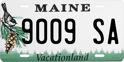 ME license plate 9009SA