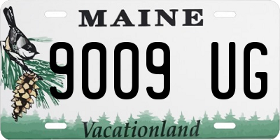 ME license plate 9009UG