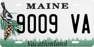 ME license plate 9009VA