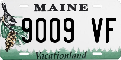 ME license plate 9009VF