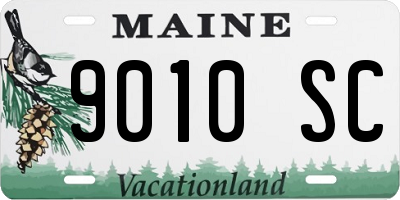 ME license plate 9010SC