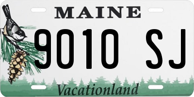 ME license plate 9010SJ