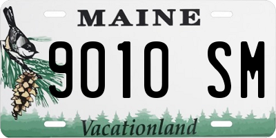 ME license plate 9010SM