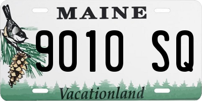 ME license plate 9010SQ