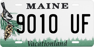 ME license plate 9010UF