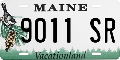 ME license plate 9011SR