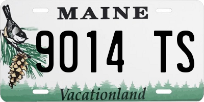 ME license plate 9014TS