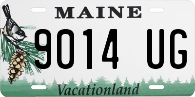 ME license plate 9014UG