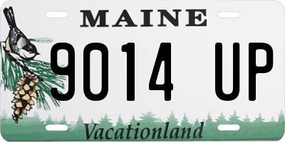 ME license plate 9014UP