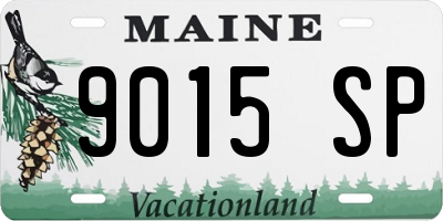 ME license plate 9015SP